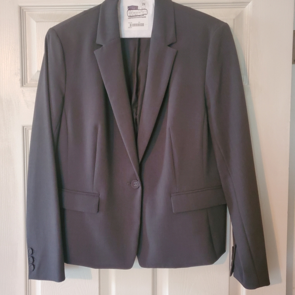 Nine West Charcoal Gray Blazer